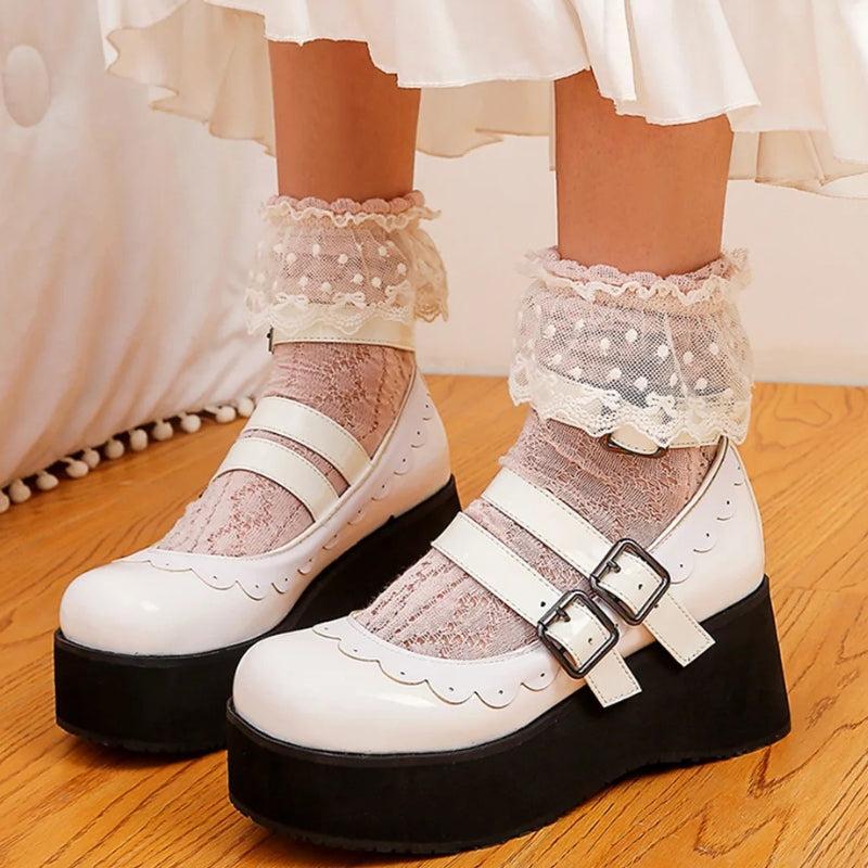 Quick Outfits, Modest Fashion Outfits Ideas Coquette Platform Mary Jane Shoes Quick Outfits, Modest Fashion Outfits Ideas Coquette Platform Mary Jane Shoes