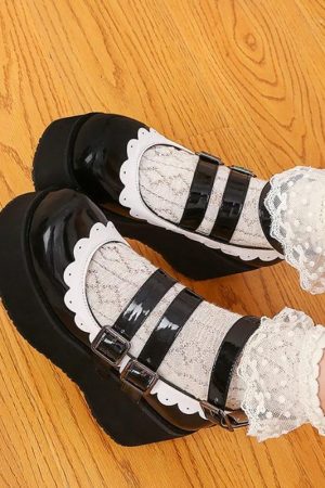 Quick Outfits, Modest Fashion Outfits Ideas Coquette Platform Mary Jane Shoes