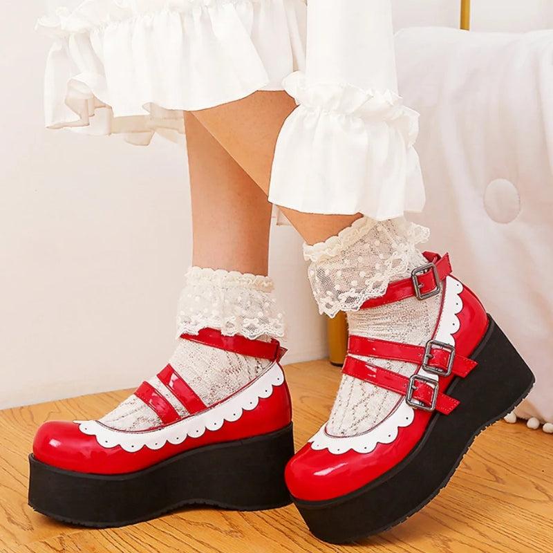 Quick Outfits, Modest Fashion Outfits Ideas Coquette Platform Mary Jane Shoes Quick Outfits, Modest Fashion Outfits Ideas Coquette Platform Mary Jane Shoes