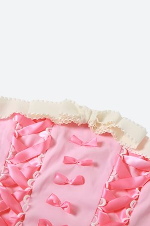 Quick Outfits, Modest Fashion Outfits Ideas Coquette Ribbon Bow Tube Top