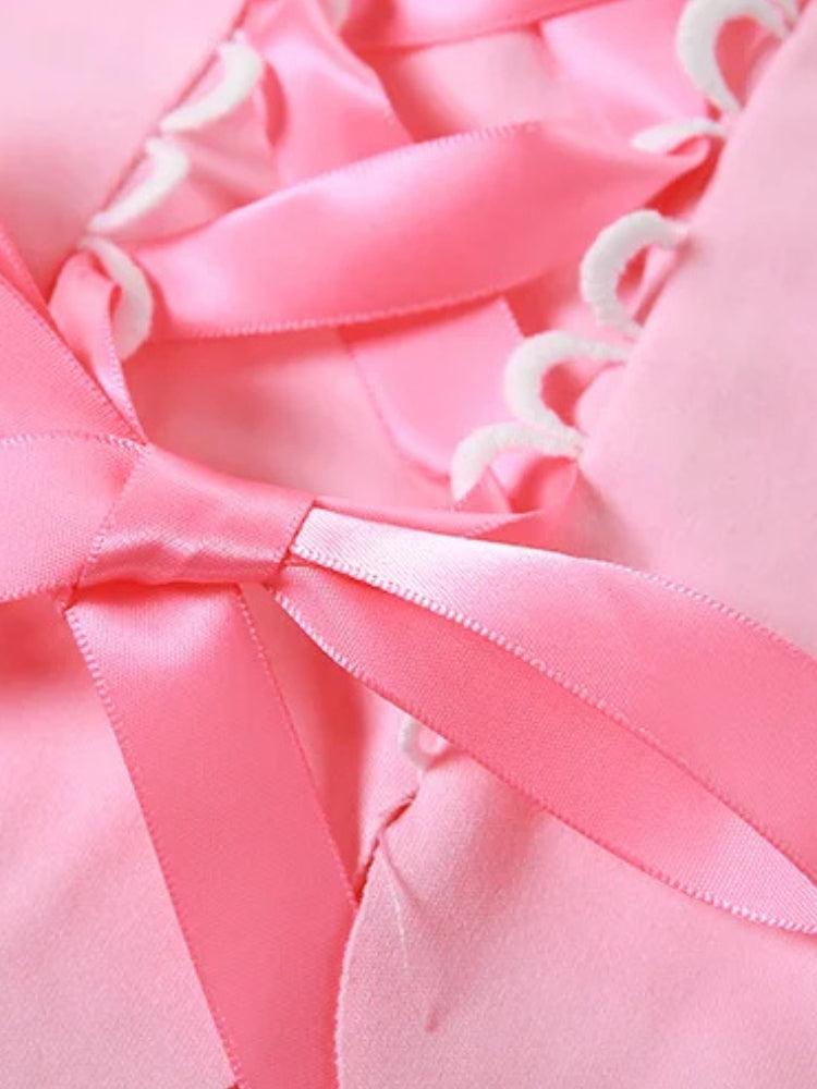 Quick Outfits, Modest Fashion Outfits Ideas Coquette Ribbon Bow Tube Top Quick Outfits, Modest Fashion Outfits Ideas Coquette Ribbon Bow Tube Top