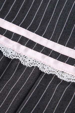 Quick Outfits, Modest Fashion Outfits Ideas Coquette Striped Mini Skirt