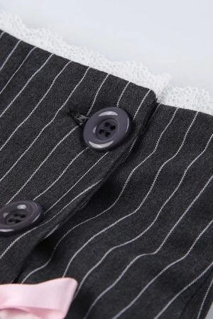 Quick Outfits, Modest Fashion Outfits Ideas Coquette Striped Mini Skirt