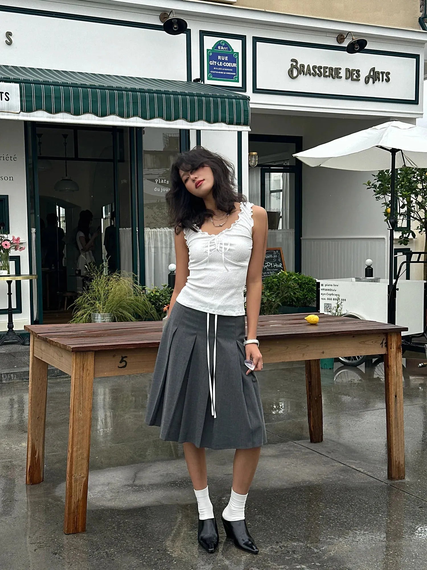 Quick Outfits, Modest Fashion Outfits Ideas Coquette Tie Front Top Quick Outfits, Modest Fashion Outfits Ideas Coquette Tie Front Top