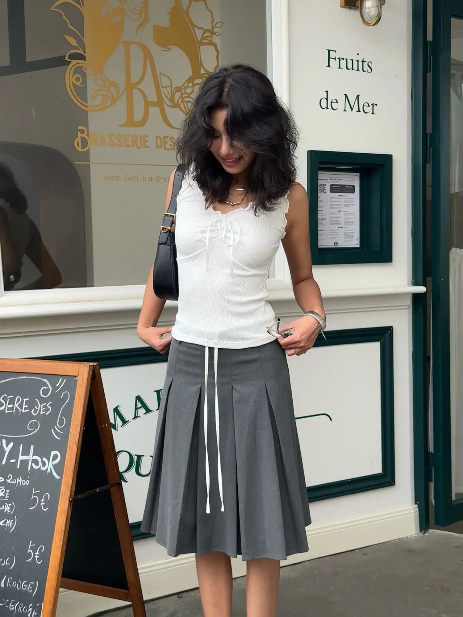 Quick Outfits, Modest Fashion Outfits Ideas Coquette Tie Front Top Quick Outfits, Modest Fashion Outfits Ideas Coquette Tie Front Top