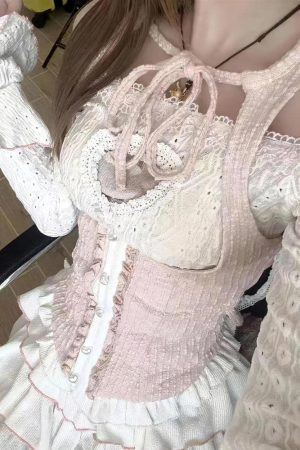 Quick Outfits, Modest Fashion Outfits Ideas Coquette Top & Mini Skirt Two Piece Set