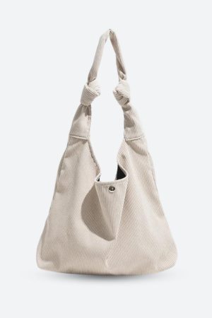 Quick Outfits, Modest Fashion Outfits Ideas Corduroy Hobo Shoulder Bag