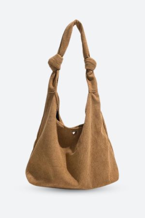 Quick Outfits, Modest Fashion Outfits Ideas Corduroy Hobo Shoulder Bag
