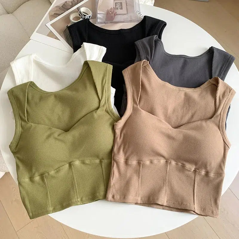 Quick Outfits, Modest Fashion Outfits Ideas Corduroy Square Neck Crop Top Quick Outfits, Modest Fashion Outfits Ideas Corduroy Square Neck Crop Top