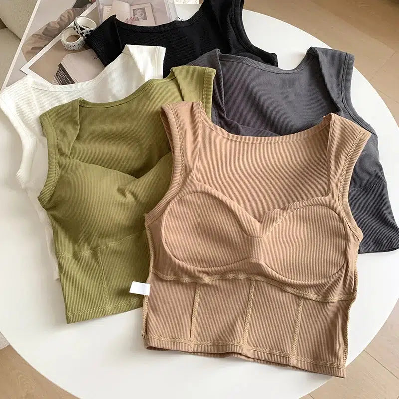 Quick Outfits, Modest Fashion Outfits Ideas Corduroy Square Neck Crop Top Quick Outfits, Modest Fashion Outfits Ideas Corduroy Square Neck Crop Top