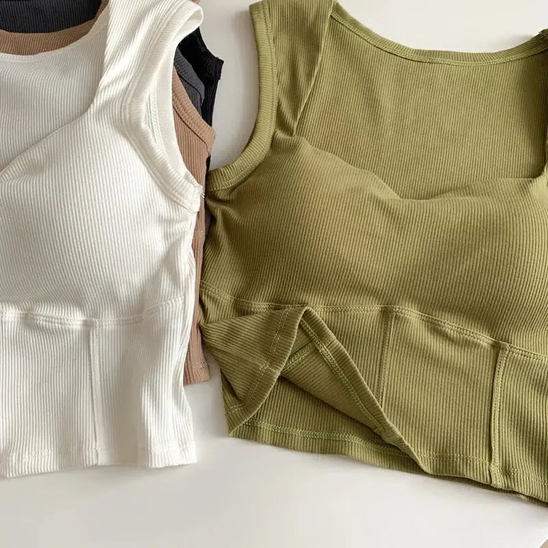 Quick Outfits, Modest Fashion Outfits Ideas Corduroy Square Neck Crop Top Quick Outfits, Modest Fashion Outfits Ideas Corduroy Square Neck Crop Top