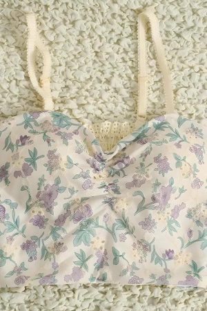 Quick Outfits, Modest Fashion Outfits Ideas Cottagecore Floral Crop Top