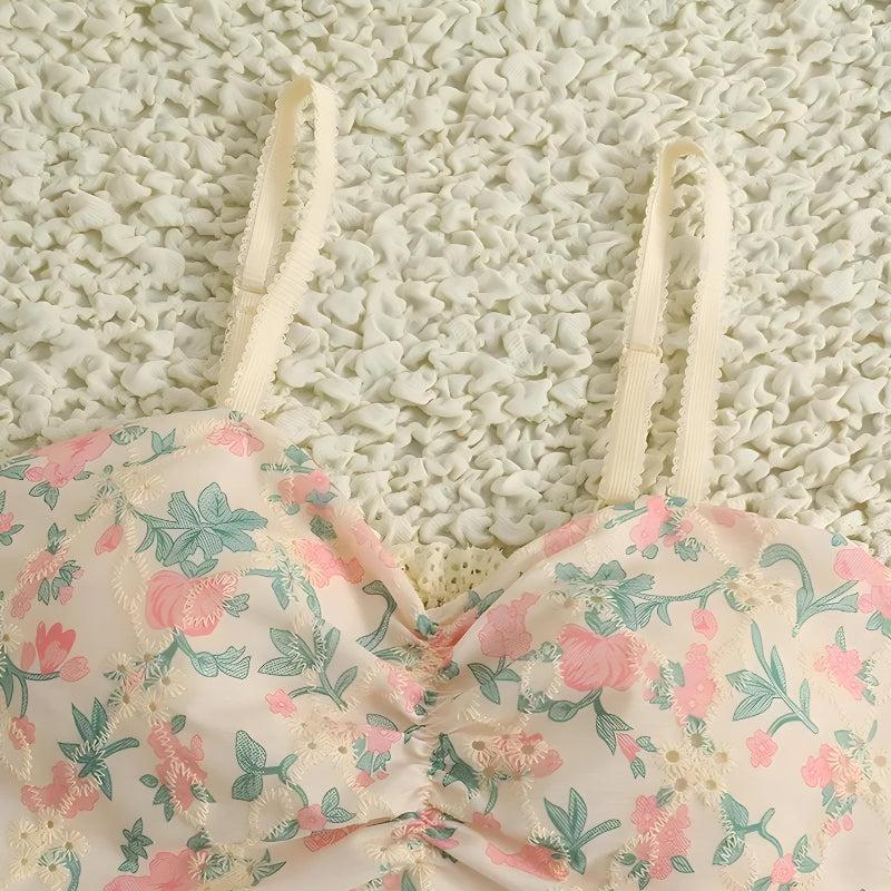 Quick Outfits, Modest Fashion Outfits Ideas Cottagecore Floral Crop Top Quick Outfits, Modest Fashion Outfits Ideas Cottagecore Floral Crop Top