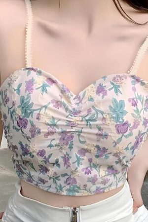 Quick Outfits, Modest Fashion Outfits Ideas Cottagecore Floral Crop Top