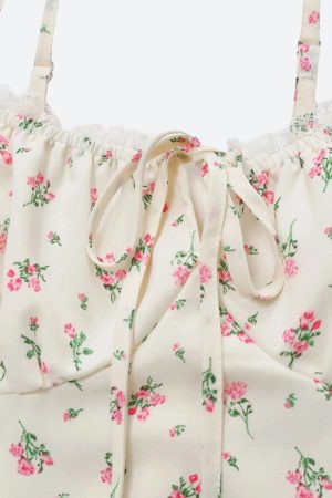 Quick Outfits, Modest Fashion Outfits Ideas Cottagecore Floral Ruched Mini Dress