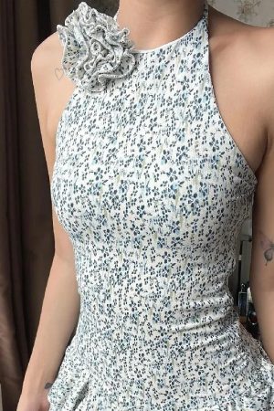 Quick Outfits, Modest Fashion Outfits Ideas Cottagecore Floral Ruffled Mini Dress