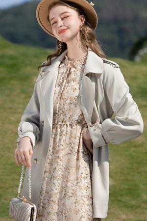 Quick Outfits, Modest Fashion Outfits Ideas Cottagecore Lace Detailed Floral Midi Dress