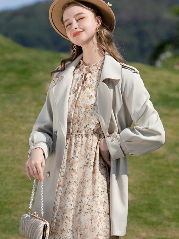 Quick Outfits, Modest Fashion Outfits Ideas Cottagecore Lace Detailed Floral Midi Dress Quick Outfits, Modest Fashion Outfits Ideas Cottagecore Lace Detailed Floral Midi Dress