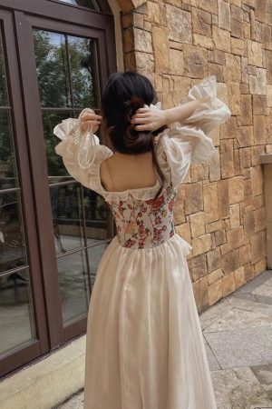 Quick Outfits, Modest Fashion Outfits Ideas Cottagecore Maxi Dress