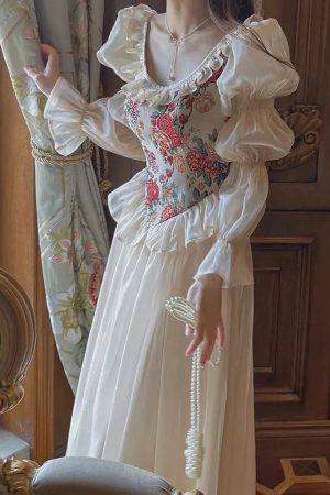 Quick Outfits, Modest Fashion Outfits Ideas Cottagecore Maxi Dress