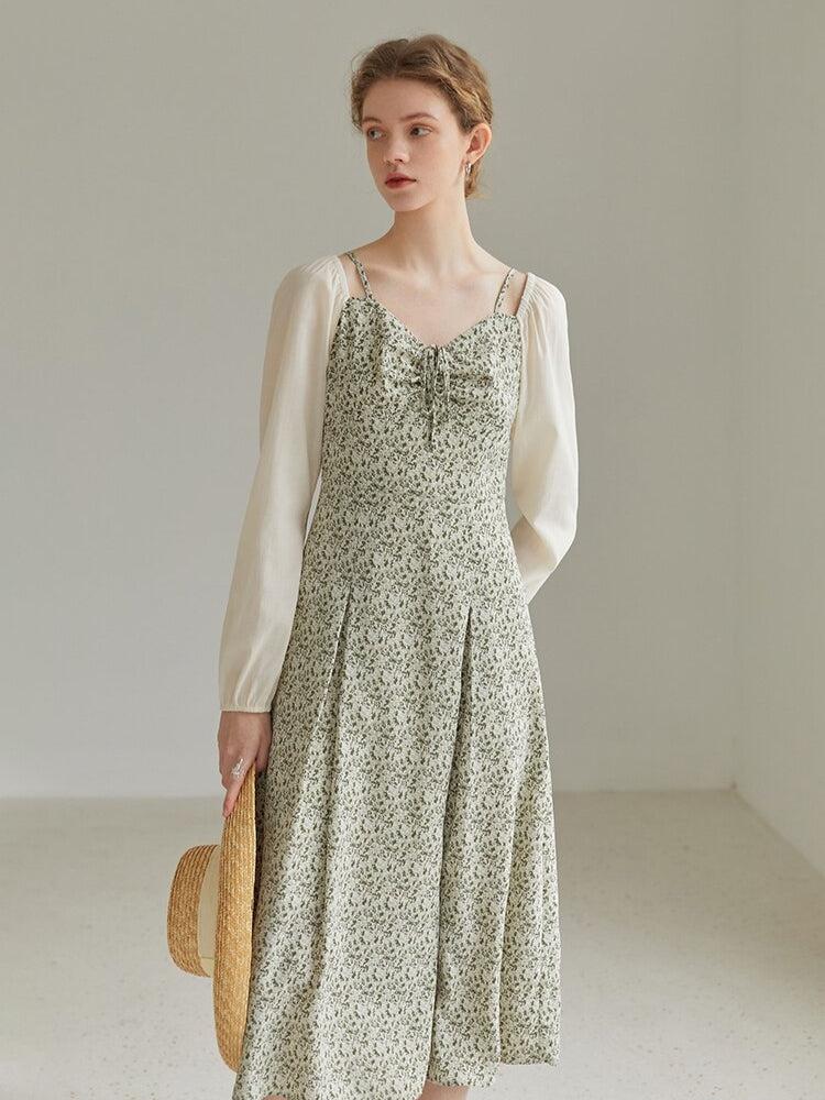 Quick Outfits, Modest Fashion Outfits Ideas Cottagecore Shirt Sleeve Floral Midi Dress Quick Outfits, Modest Fashion Outfits Ideas Cottagecore Shirt Sleeve Floral Midi Dress