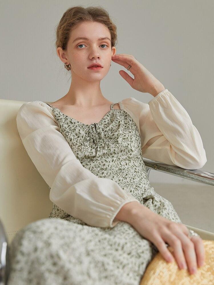 Quick Outfits, Modest Fashion Outfits Ideas Cottagecore Shirt Sleeve Floral Midi Dress Quick Outfits, Modest Fashion Outfits Ideas Cottagecore Shirt Sleeve Floral Midi Dress