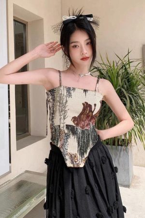 Quick Outfits, Modest Fashion Outfits Ideas Cottagecore Zip-Up Corset Top