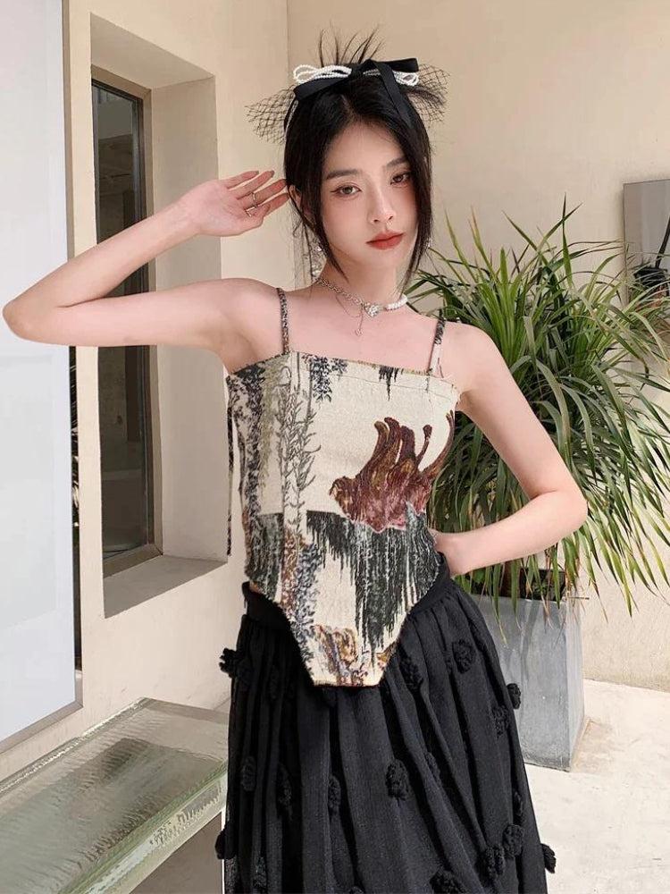 Quick Outfits, Modest Fashion Outfits Ideas Cottagecore Zip-Up Corset Top Quick Outfits, Modest Fashion Outfits Ideas Cottagecore Zip-Up Corset Top