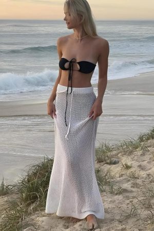 Quick Outfits, Modest Fashion Outfits Ideas Crochet Beach Maxi Skirt