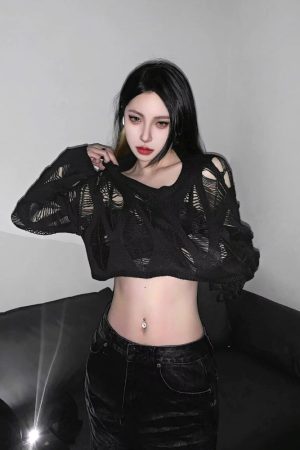 Quick Outfits, Modest Fashion Outfits Ideas Crochet Crop Sweater