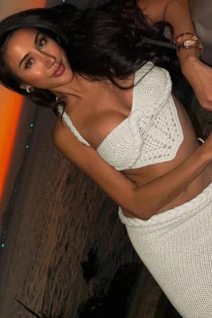 Quick Outfits, Modest Fashion Outfits Ideas Crochet Crop Top & Maxi Skirt Two Piece Set