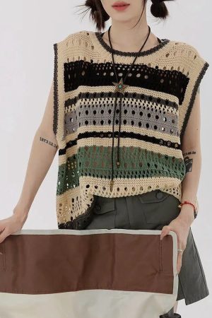 Quick Outfits, Modest Fashion Outfits Ideas Crochet Sweater Vest