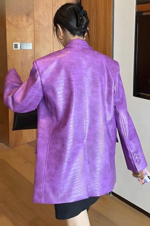 Quick Outfits, Modest Fashion Outfits Ideas Crocodile Blazer Jacket