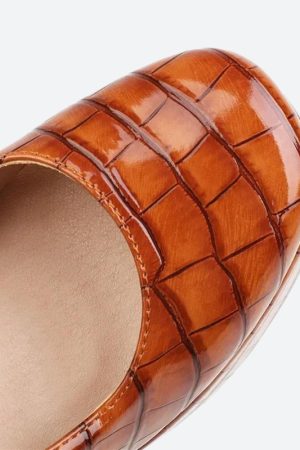 Quick Outfits, Modest Fashion Outfits Ideas Crocodile Square Toe Platform High Heels