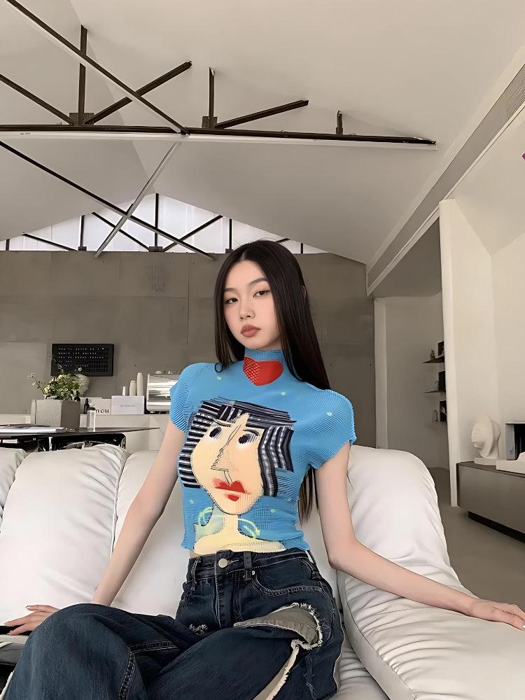 Quick Outfits, Modest Fashion Outfits Ideas Cubist Woman Turtle Neck Top Quick Outfits, Modest Fashion Outfits Ideas Cubist Woman Turtle Neck Top