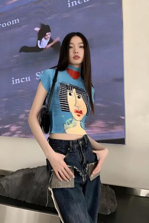 Quick Outfits, Modest Fashion Outfits Ideas Cubist Woman Turtle Neck Top