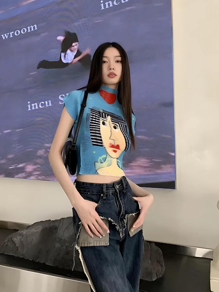 Quick Outfits, Modest Fashion Outfits Ideas Cubist Woman Turtle Neck Top Quick Outfits, Modest Fashion Outfits Ideas Cubist Woman Turtle Neck Top