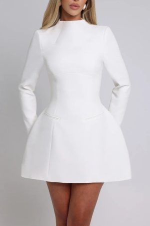 Quick Outfits, Modest Fashion Outfits Ideas Cut Out Open Back Mini Dress