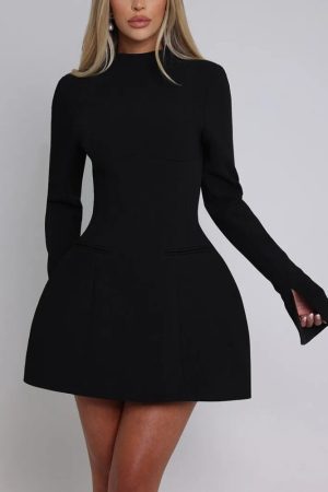 Quick Outfits, Modest Fashion Outfits Ideas Cut Out Open Back Mini Dress