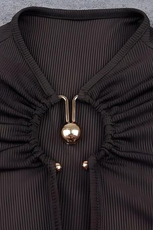 Quick Outfits, Modest Fashion Outfits Ideas Cut Out Open Front Bodysuit