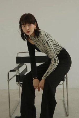 Quick Outfits, Modest Fashion Outfits Ideas Cut Out Shoulder Patch Top