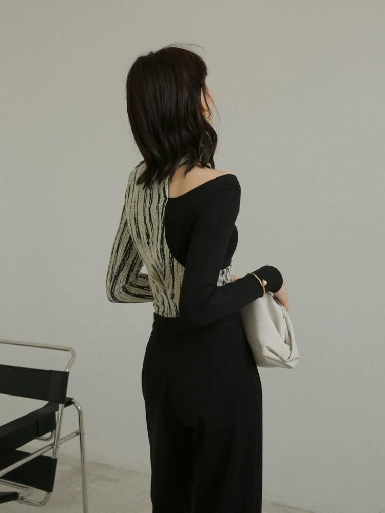 Quick Outfits, Modest Fashion Outfits Ideas Cut Out Shoulder Patch Top Quick Outfits, Modest Fashion Outfits Ideas Cut Out Shoulder Patch Top