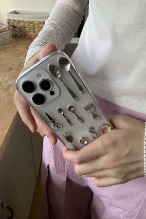 Quick Outfits, Modest Fashion Outfits Ideas Cutlery Set Clear Phone Case