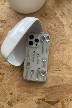 Quick Outfits, Modest Fashion Outfits Ideas Cutlery Set Clear Phone Case