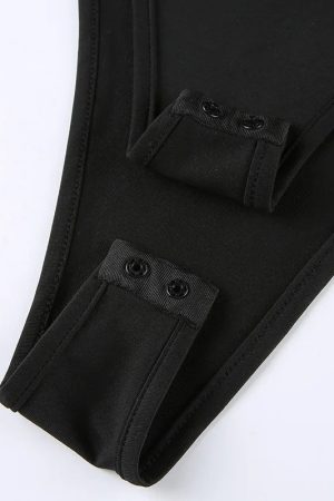 Quick Outfits, Modest Fashion Outfits Ideas Cyberpunk Cut Out Bodysuit