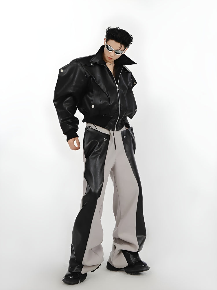 Quick Outfits, Modest Fashion Outfits Ideas Cyberpunk Faux Leather Pants Quick Outfits, Modest Fashion Outfits Ideas Cyberpunk Faux Leather Pants