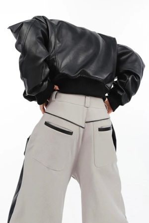 Quick Outfits, Modest Fashion Outfits Ideas Cyberpunk Faux Leather Pants