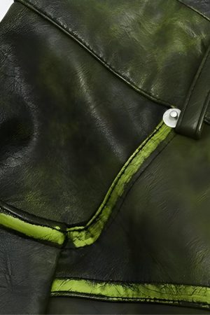 Quick Outfits, Modest Fashion Outfits Ideas Cyberpunk Forest Faux Leather Pants