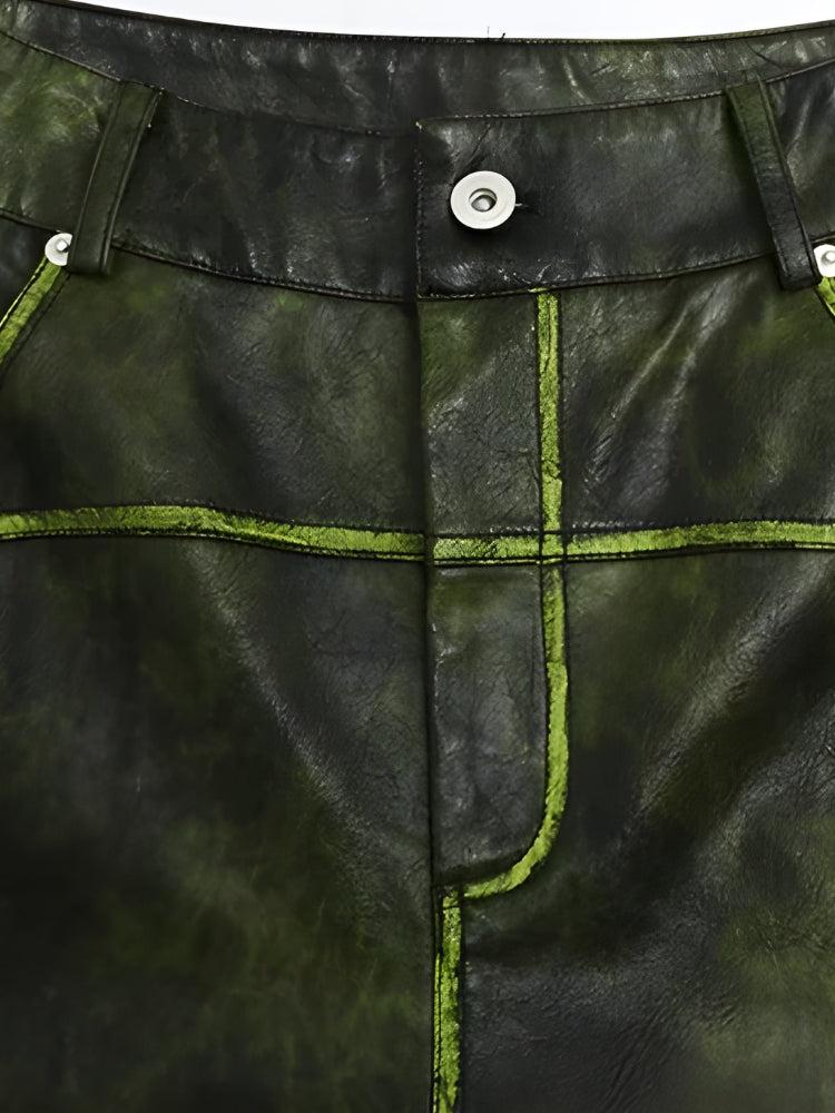 Quick Outfits, Modest Fashion Outfits Ideas Cyberpunk Forest Faux Leather Pants Quick Outfits, Modest Fashion Outfits Ideas Cyberpunk Forest Faux Leather Pants