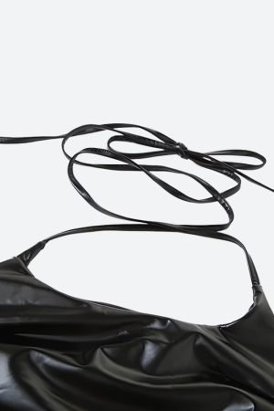 Quick Outfits, Modest Fashion Outfits Ideas Cyberpunk Halter Neck Tie Top